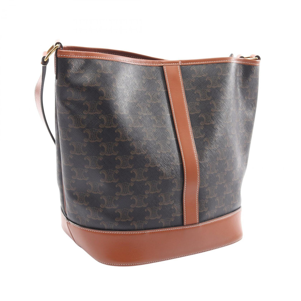CELINE Triomphe Medium Baguette · Coated Canvas