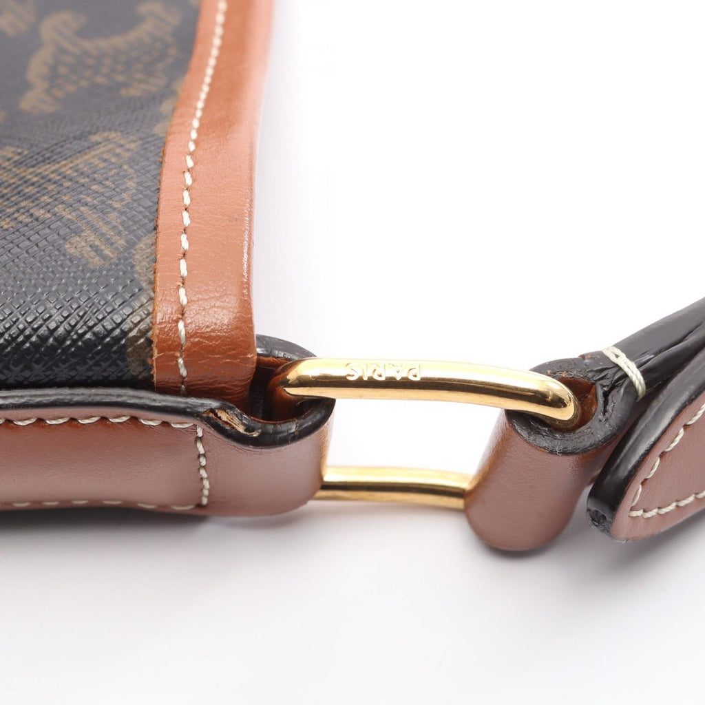 CELINE Triomphe Medium Baguette · Coated Canvas