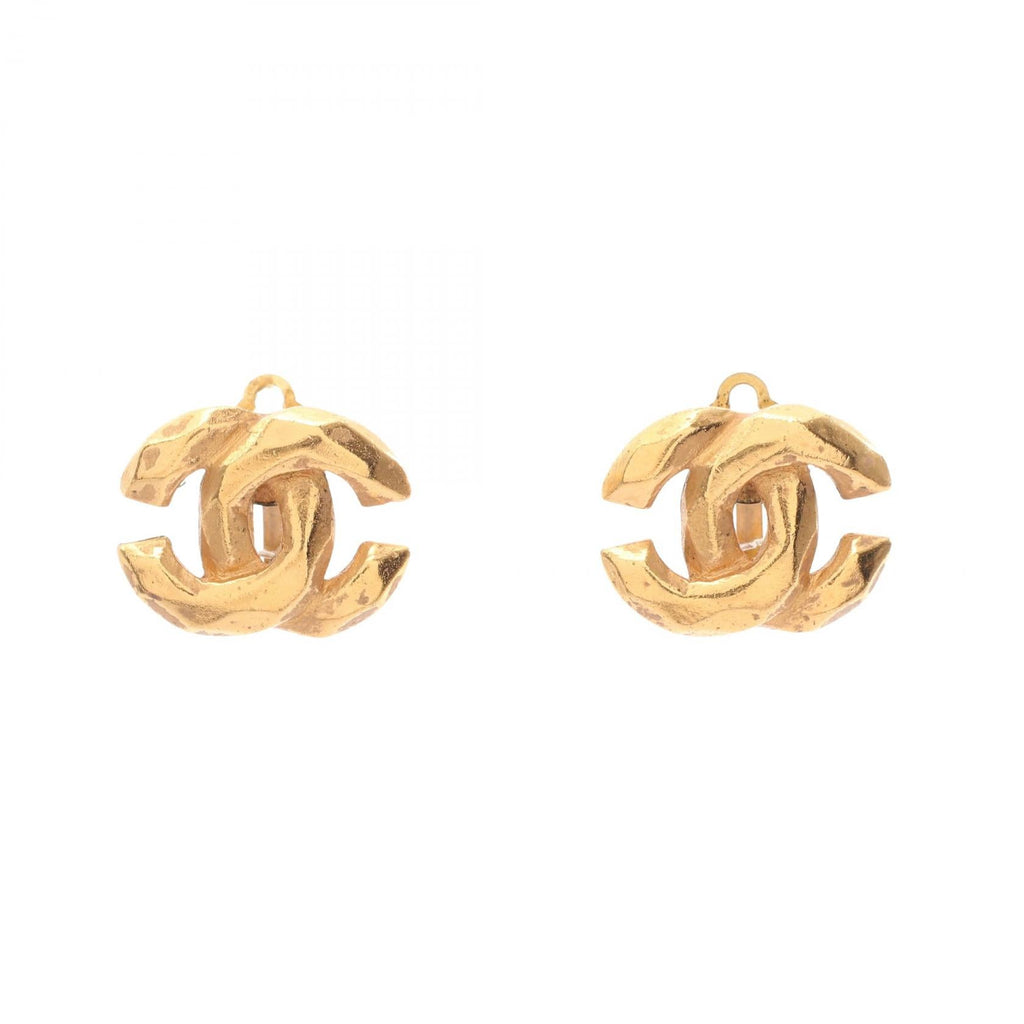 CHANEL COCO Mark Earring · Gold Plated