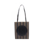 FENDI Pecan · Canvas & Leather Tote