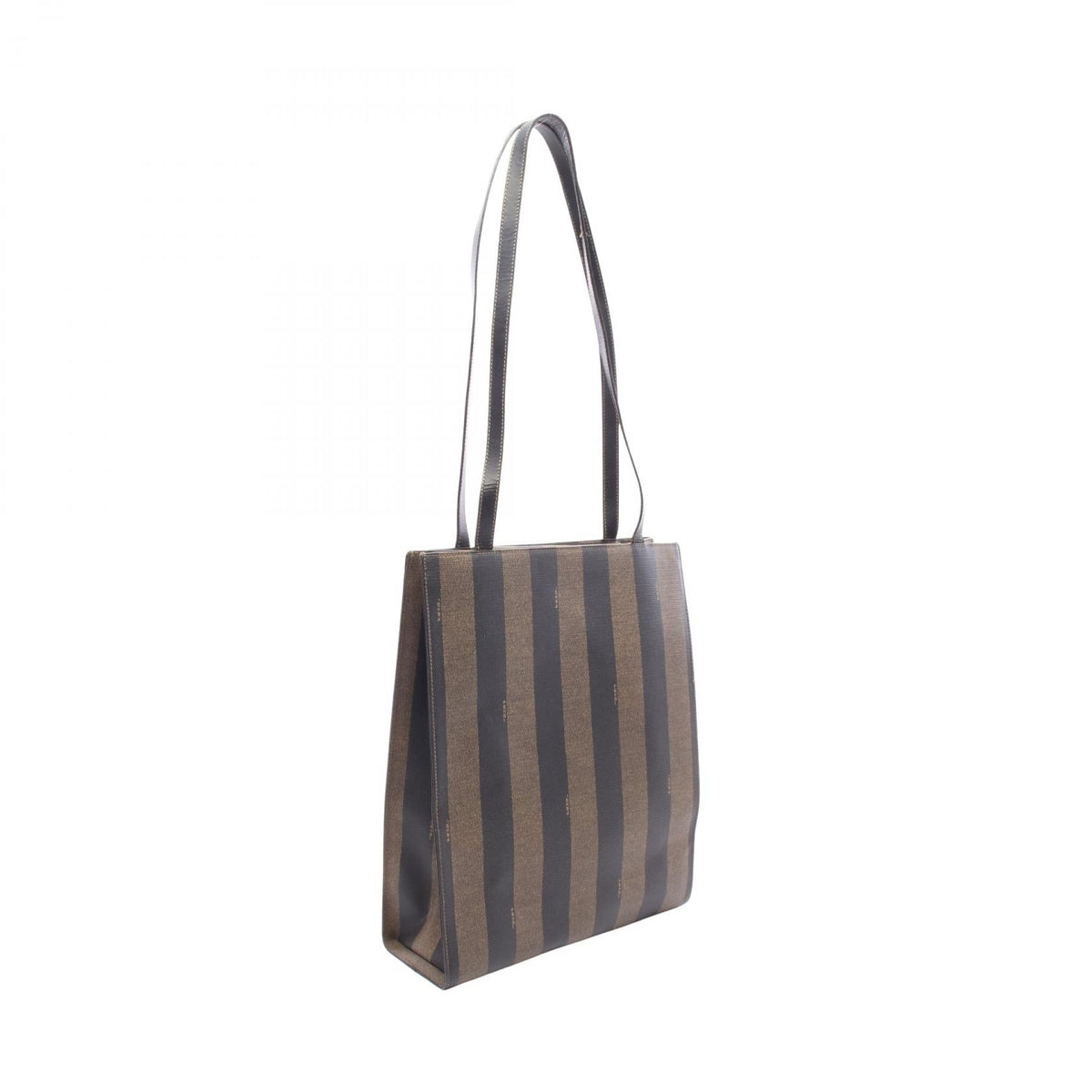 FENDI Pecan · Canvas & Leather Tote