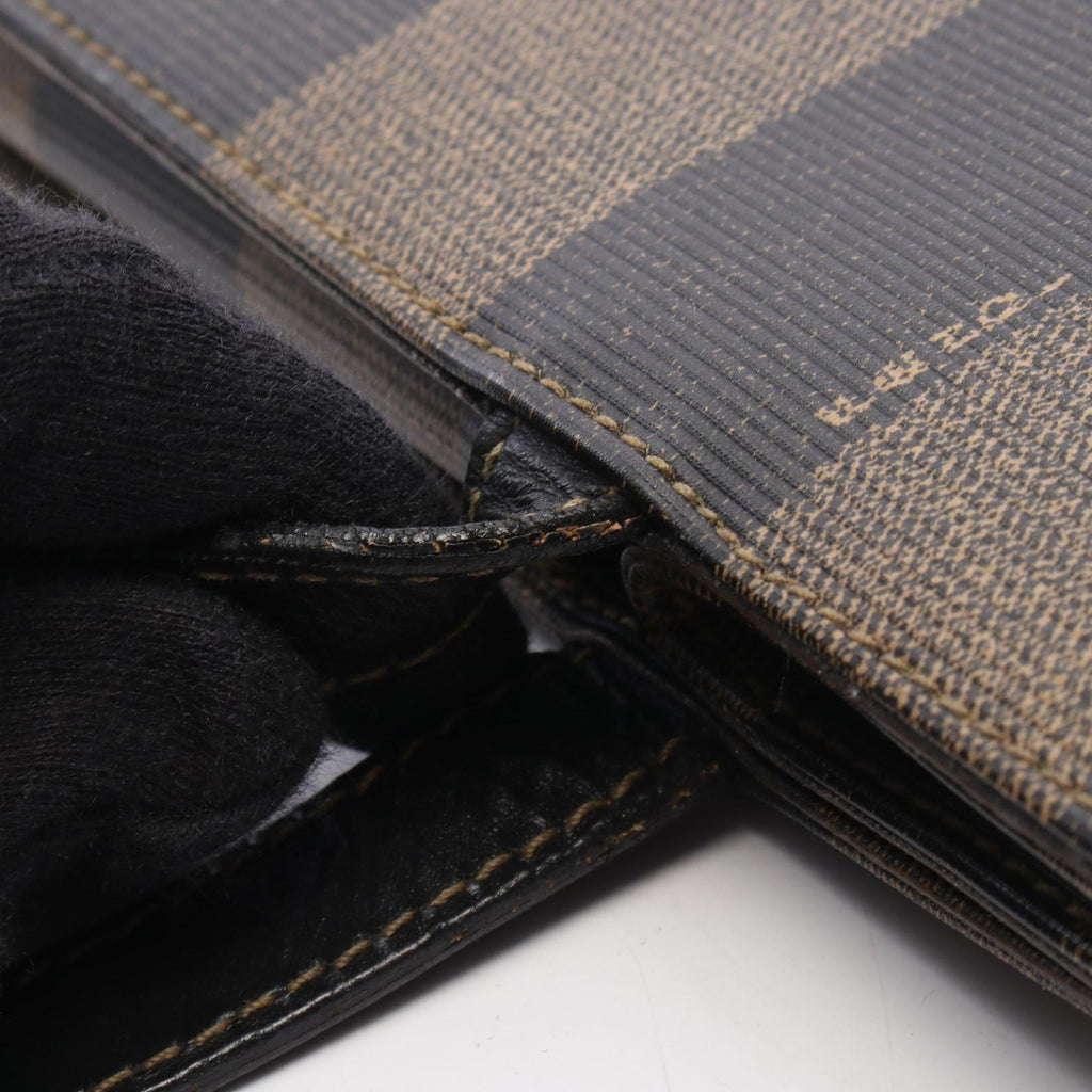FENDI Pecan · Canvas & Leather Tote