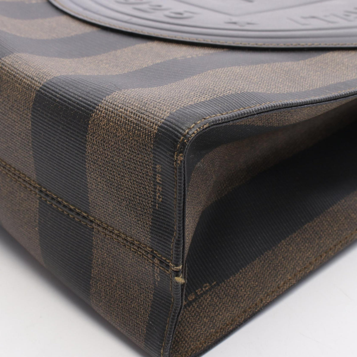 FENDI Pecan · Canvas & Leather Tote