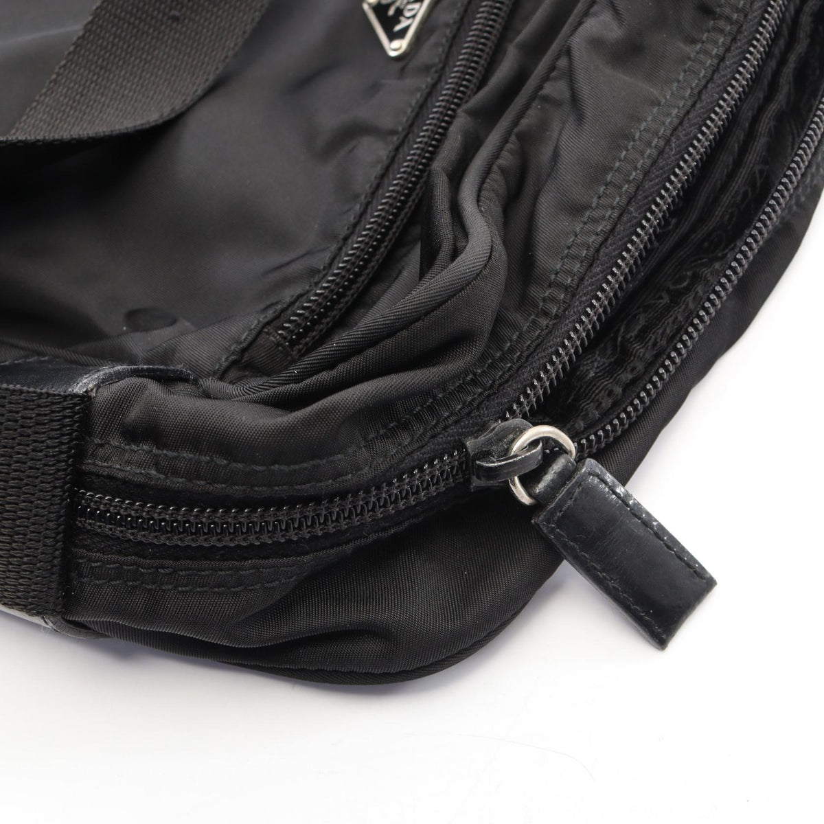 Prada Triangle Logo · Nylon Crossbody