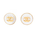 Chanel COCO Mark · Shell Clip Earrings