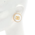 Chanel COCO Mark · Shell Clip Earrings