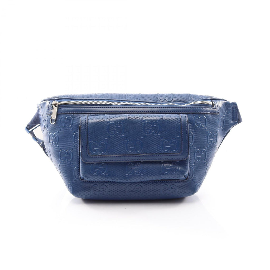 Gucci GG Embossed · Leather Belt Bag
