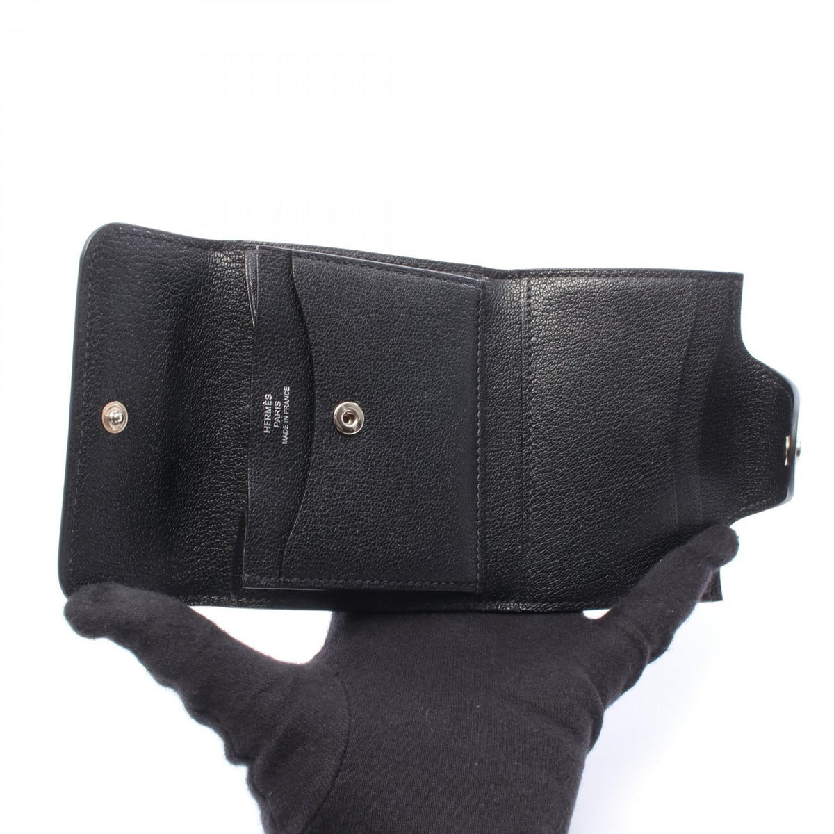 Hermès Illiard Compact · Chèvre Leather