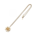 Chanel CC Flower Necklace · Pearl & Crystal