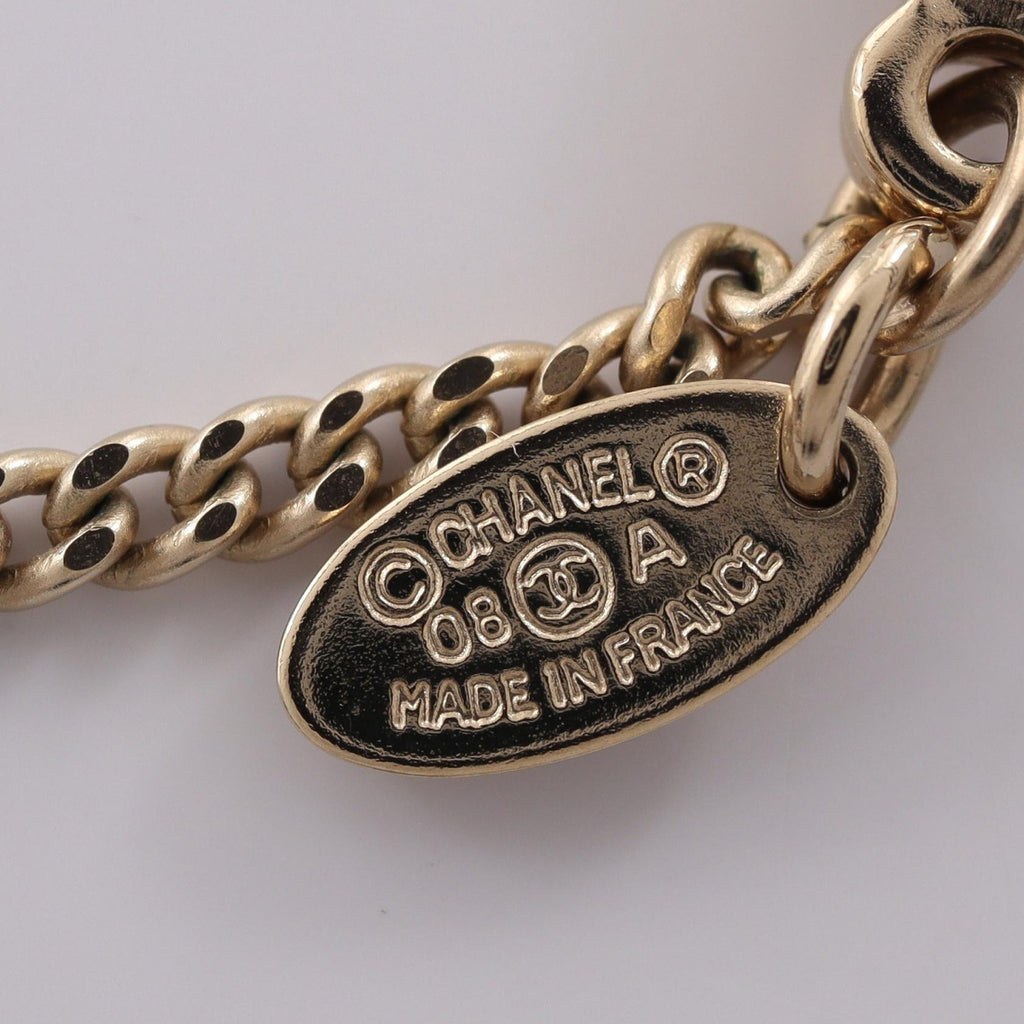 Chanel CC Flower Necklace · Pearl & Crystal
