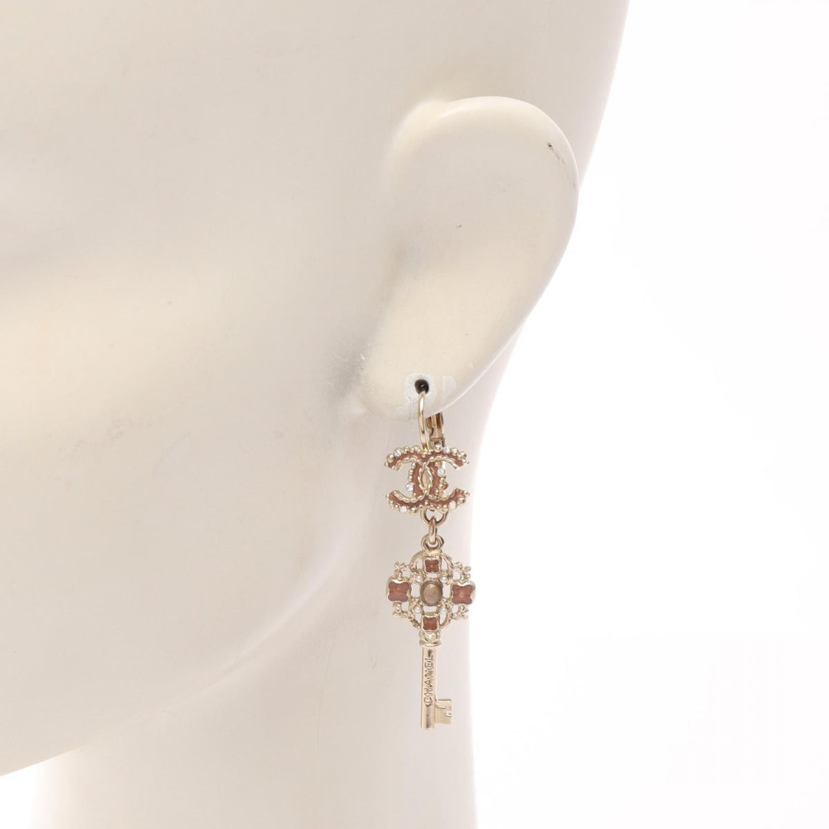 Chanel CC Key Motif · Crystal Embellished