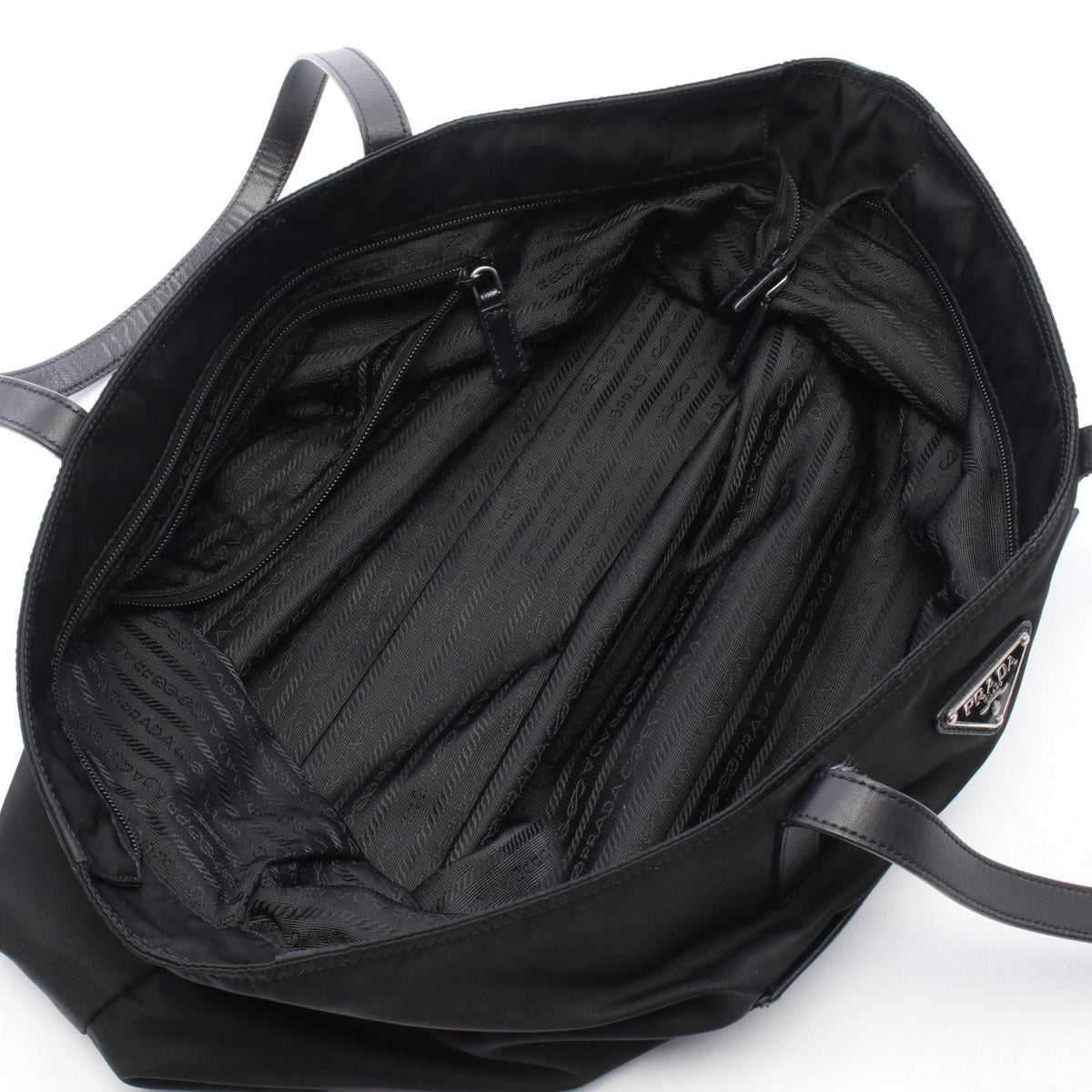 Prada Vela · Nylon Saffiano Tote