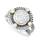 Melodia Diamonds 18K Vermeil 0.48ctw Round Lab Grown Diamond Cluster Ring
