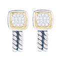 Melodia Diamonds 18K Vermeil 0.19ctw Round Lab Grown Diamond J-Hoop Earrings