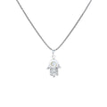 Artisan Silver by Samuel B. 9mm Shiva Eye Shell Hamsa Pendant w/ Chain
