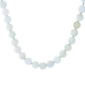 Far East Jewelry Sterling Silver 10mm Round Natural Jade Bead 20" Necklace