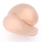 Toscana Italiana Gold or Platinum Plated Electroform Polished Bypass Ring