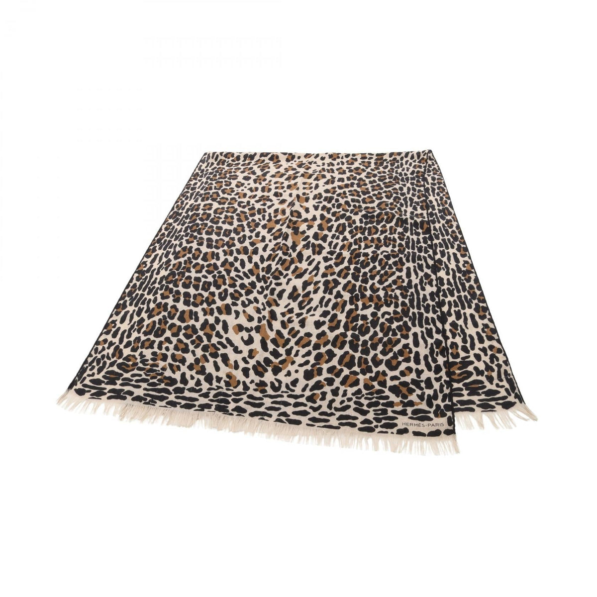Hermès Leopard · Silk Cashmere Stole
