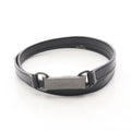 CHANEL Logo Plate Belt · Leather