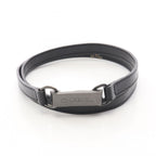 CHANEL Logo Plate Belt · Leather