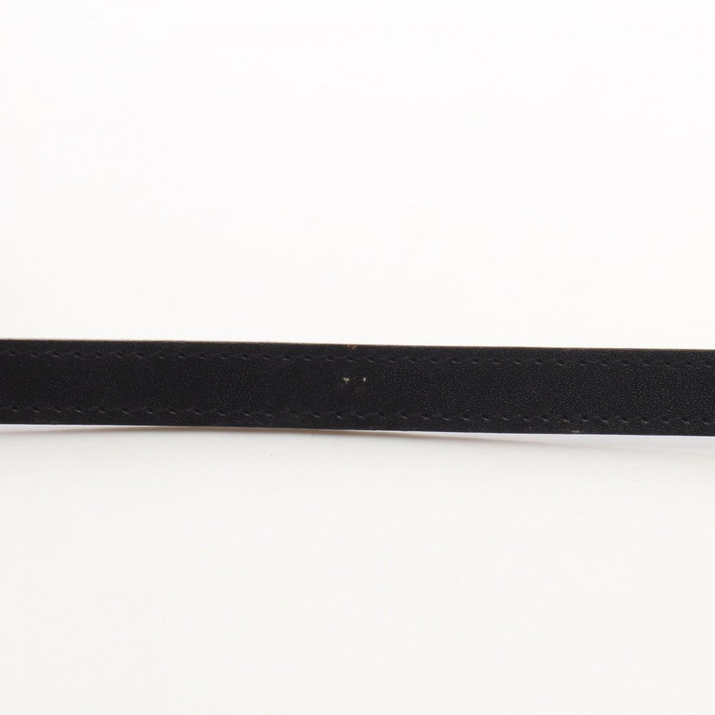 CHANEL Logo Plate Belt · Leather