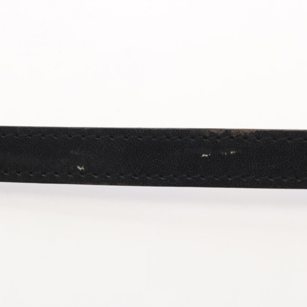 CHANEL Logo Plate Belt · Leather