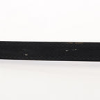 CHANEL Logo Plate Belt · Leather