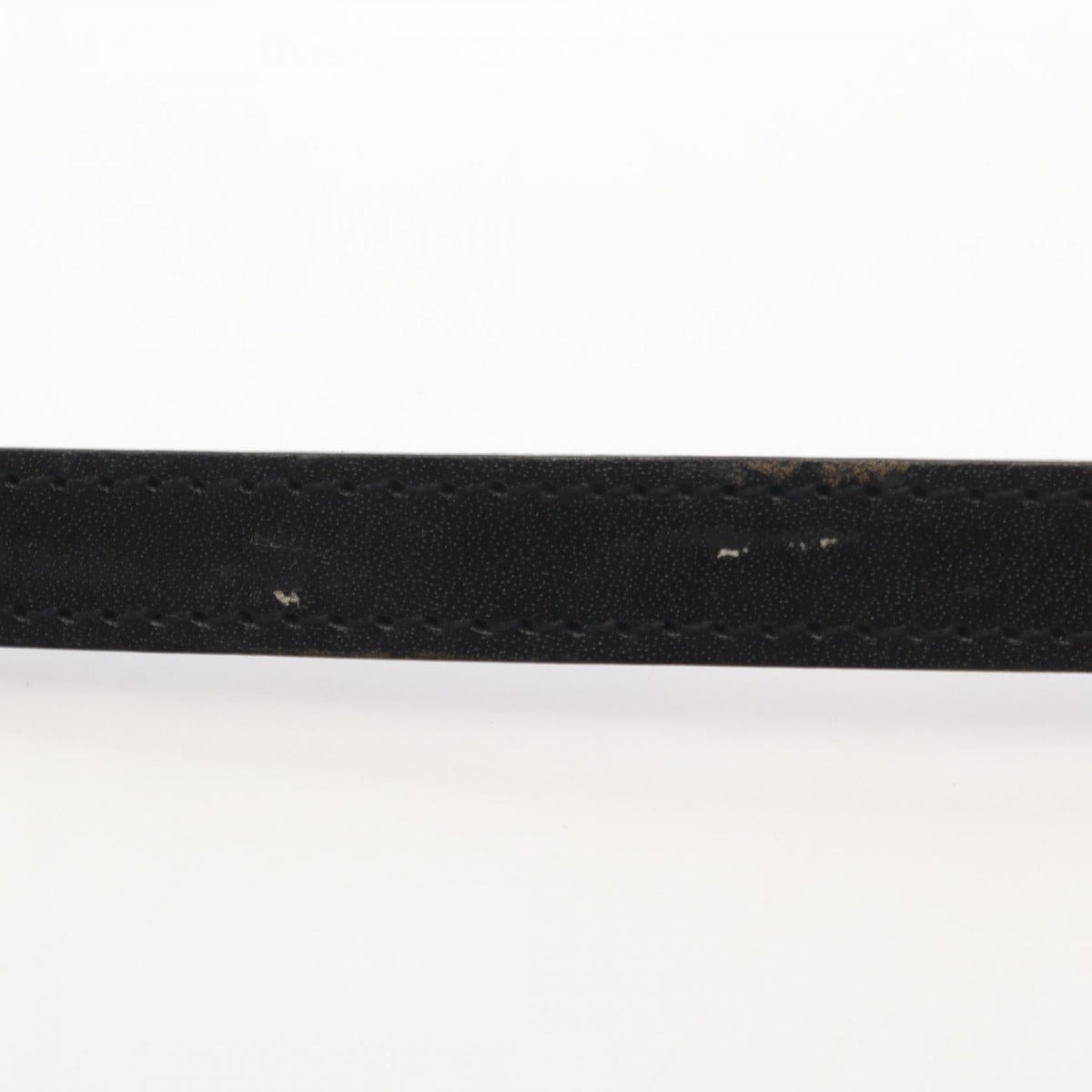 CHANEL Logo Plate Belt · Leather