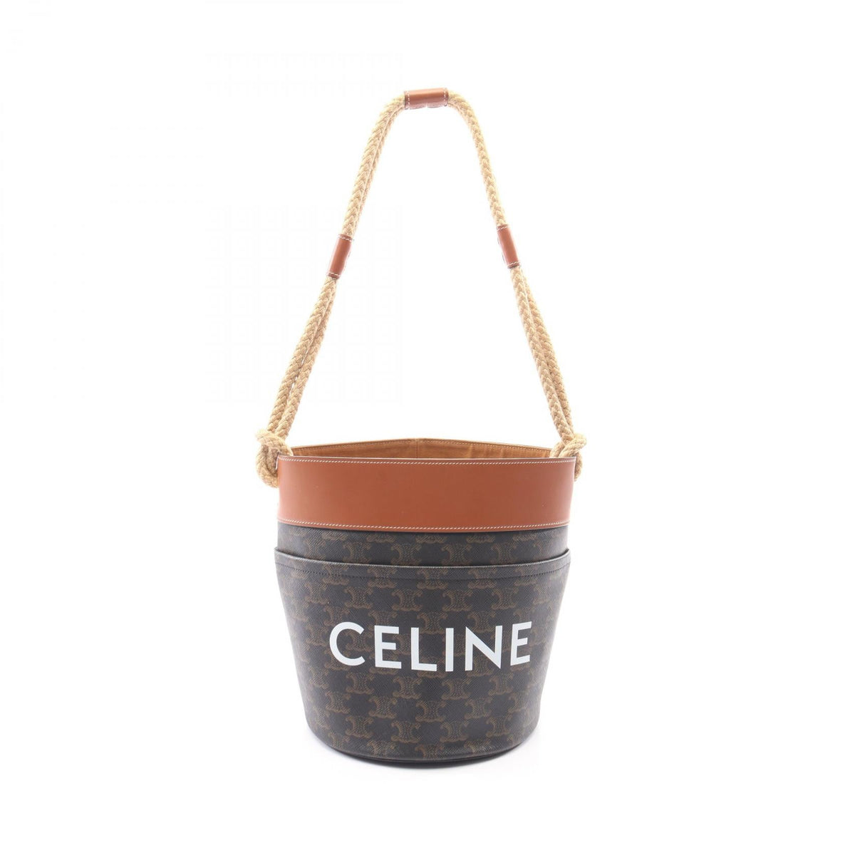 Celine Triomphe Bucket · Coated Canvas