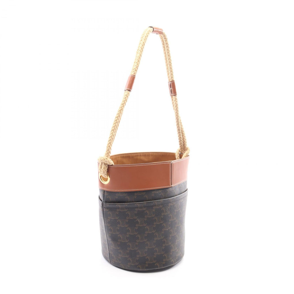Celine Triomphe Bucket · Coated Canvas