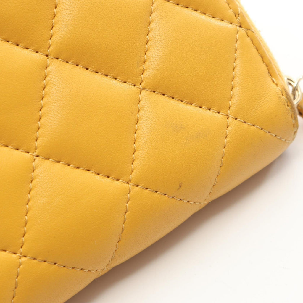CHANEL Matelassé Wallet · Lambskin