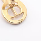 Dior CD Logo · Rhinestone Clip Earrings