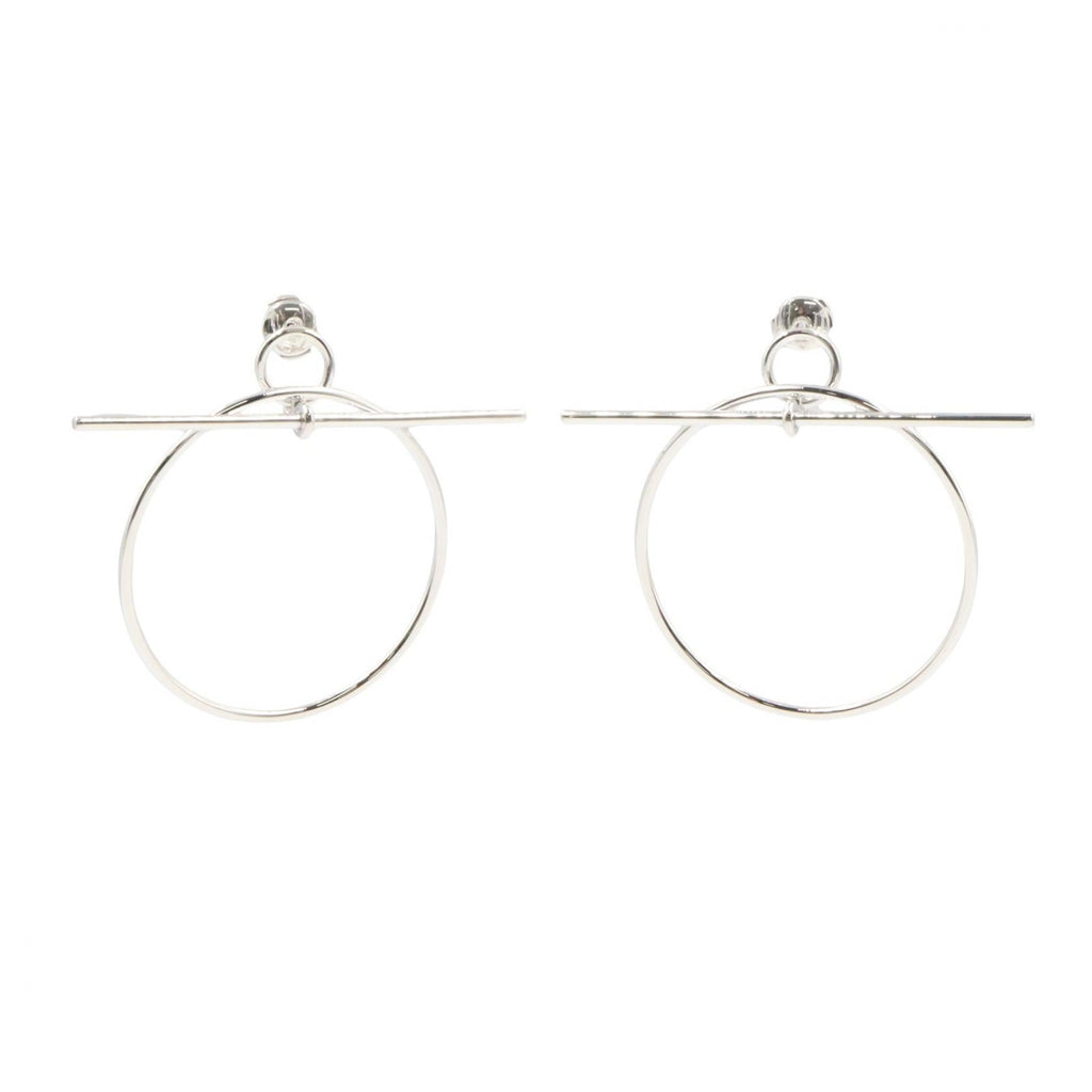 Hermès Loop · Sterling Silver Earrings