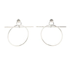 Hermès Loop · Sterling Silver Earrings