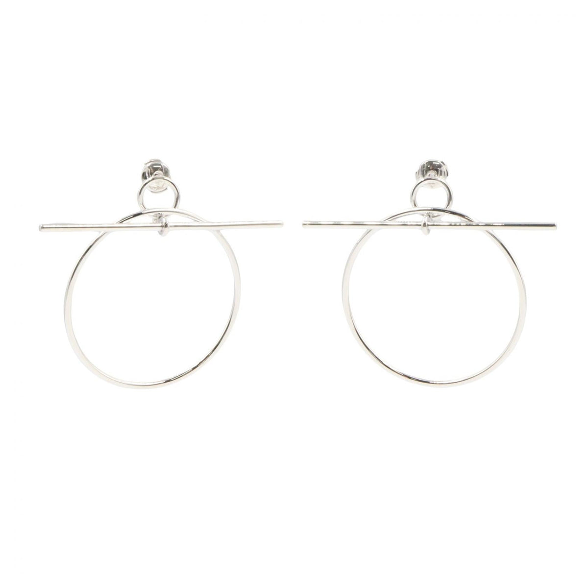Hermès Loop · Sterling Silver Earrings