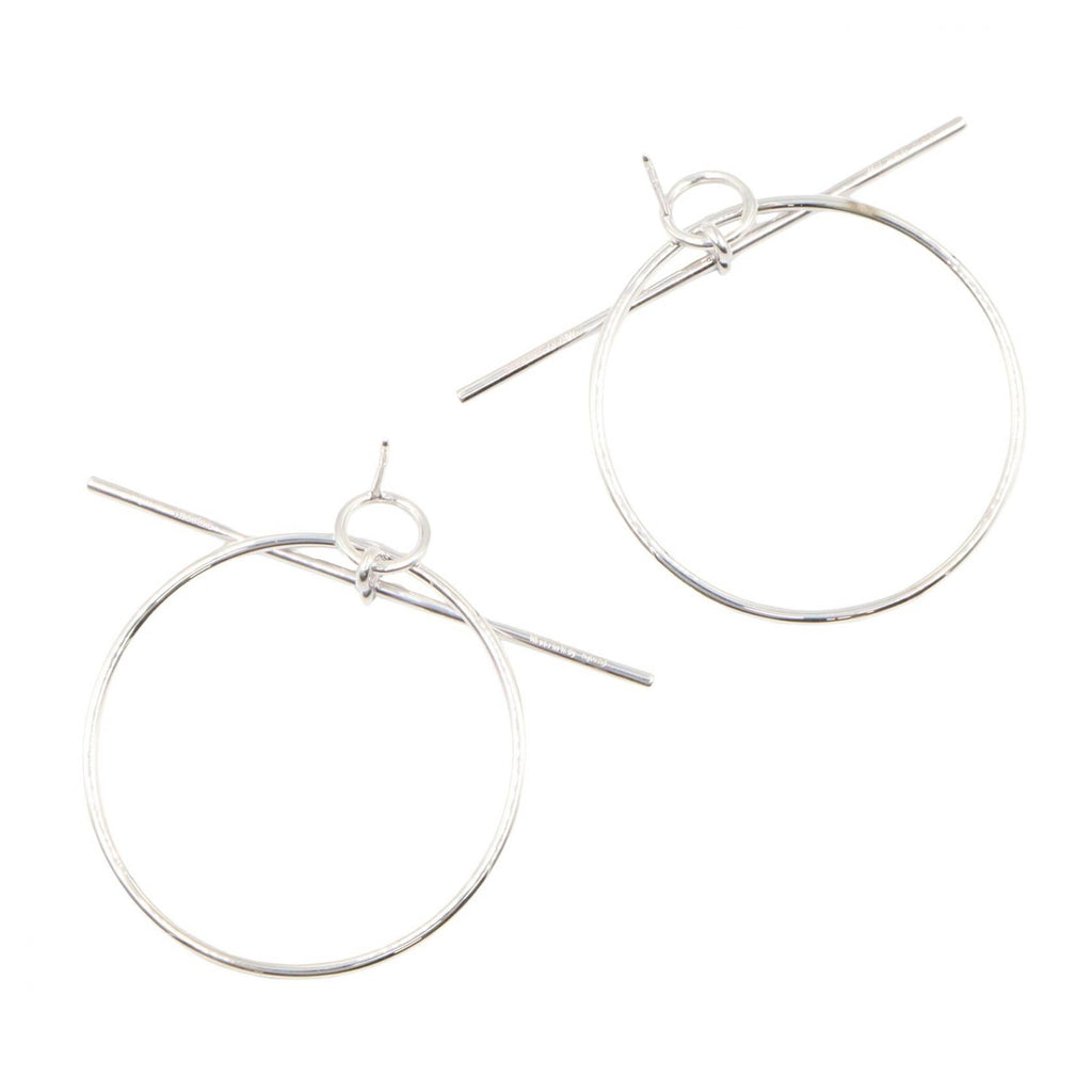 Hermès Loop · Sterling Silver Earrings