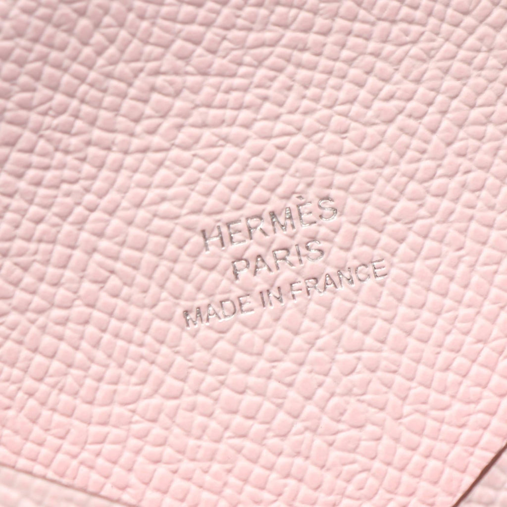 Hermès Calvi · Epsom Leather · Rose Eglantine