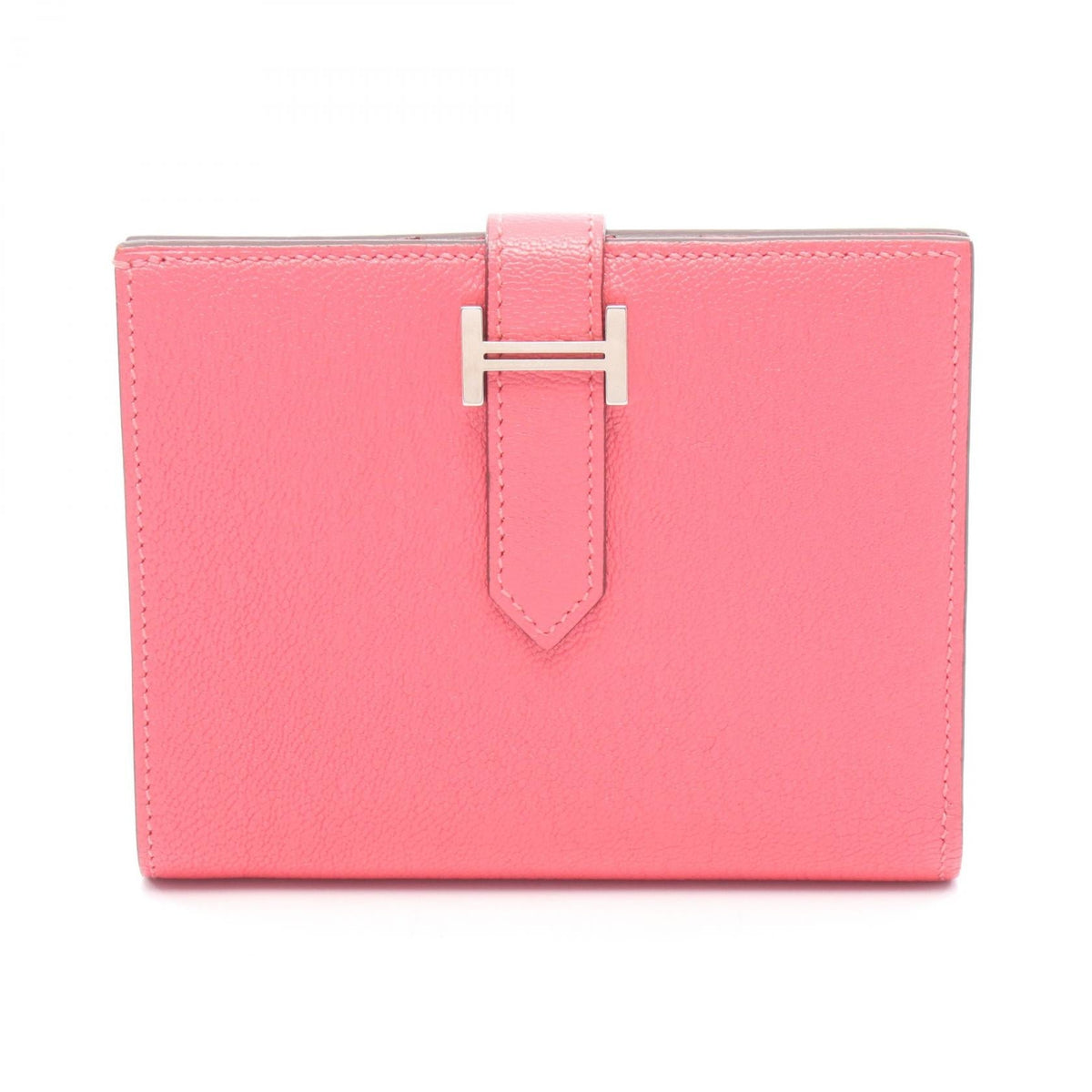 Hermès Bearn · Chèvre · Rose Azalée
