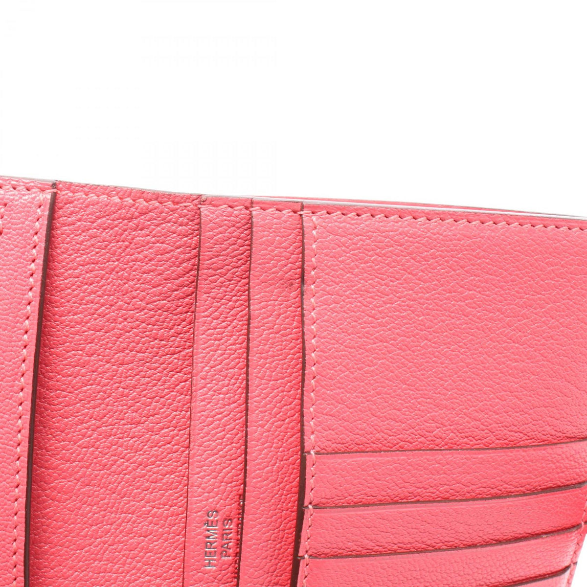 Hermès Bearn · Chèvre · Rose Azalée