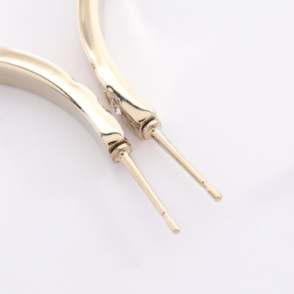 CHANEL COCO Hoop Earrings · Rhinestone