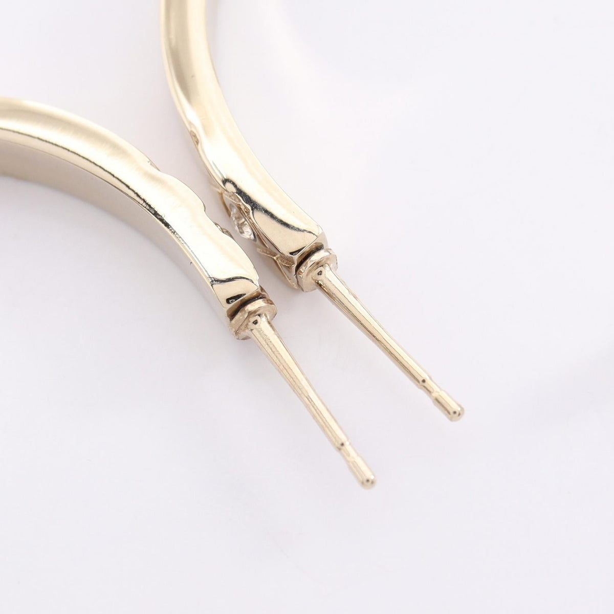 CHANEL COCO Hoop Earrings · Rhinestone