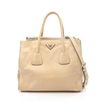 Prada Triangle Logo · Leather Tote
