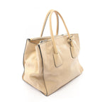 Prada Triangle Logo · Leather Tote
