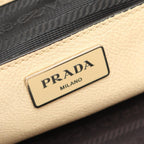 Prada Triangle Logo · Leather Tote