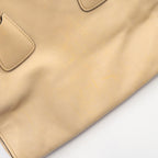 Prada Triangle Logo · Leather Tote