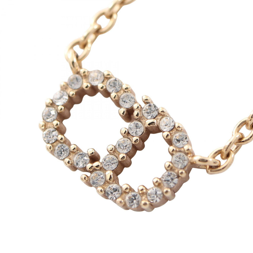 Dior CD Logo Necklace · Rhinestone