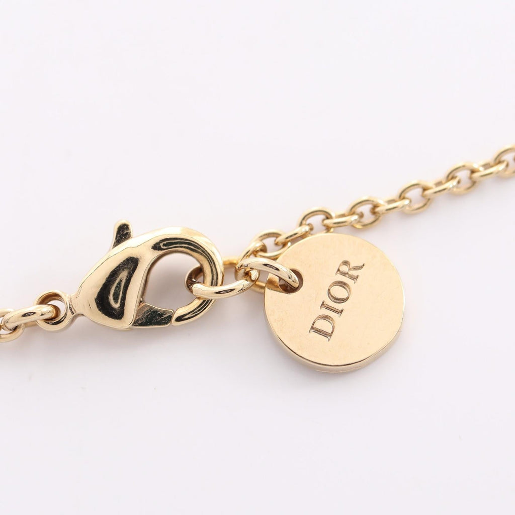 Dior CD Logo Necklace · Rhinestone