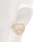 Chanel COCO Mark · Heart Earrings · Pearl