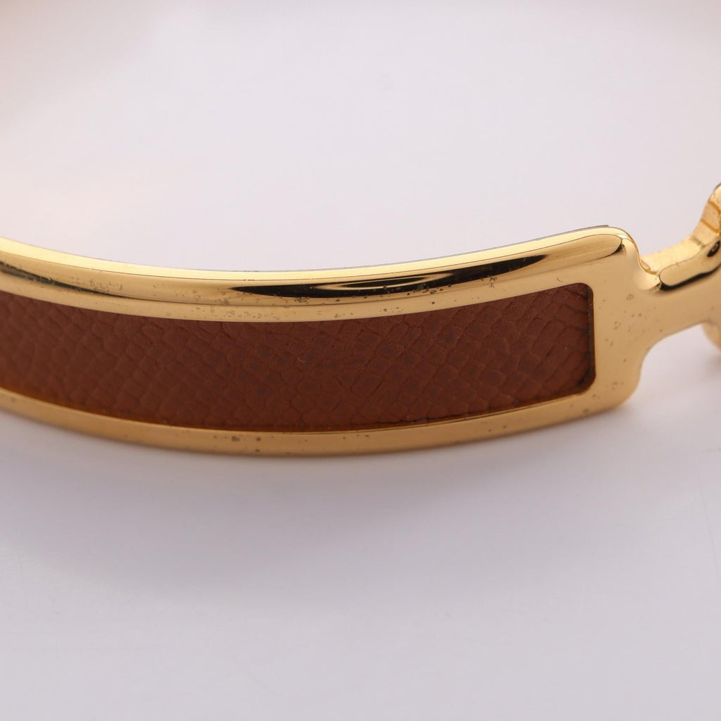 Hermès Olympe · Leather Bangle