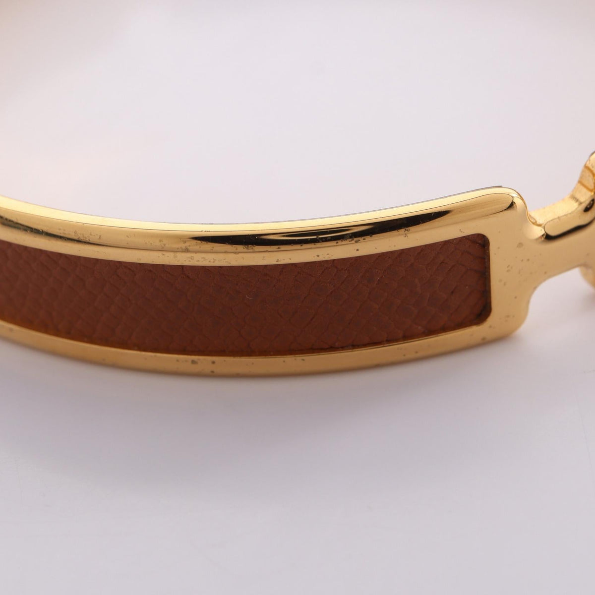 Hermès Olympe · Leather Bangle